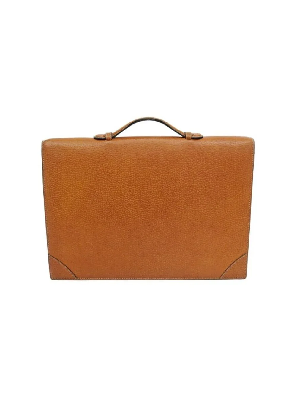 Loewe Business Light Brown Gold Anagram Leather Briefcase